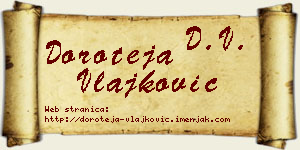 Doroteja Vlajković vizit kartica